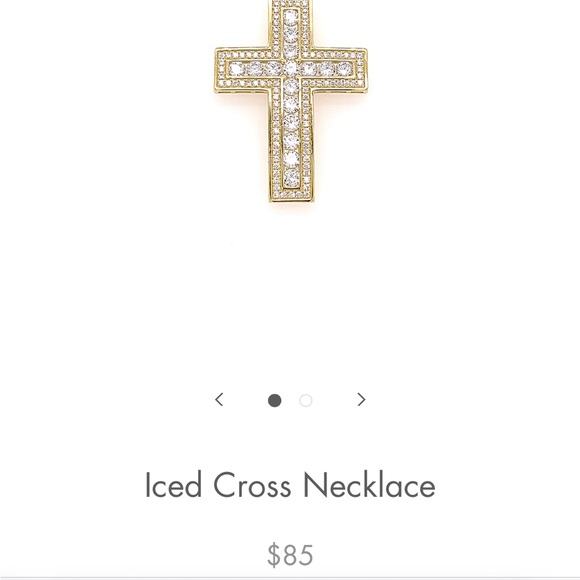 Jewelry by Gracey “Iced Cross” Cross Necklace - Picture 1 of 4